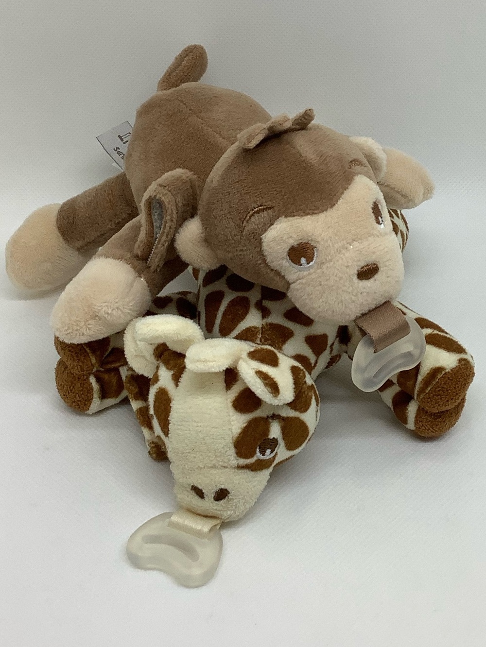 Philips Avent Plush Monkey and Giraffe Soothie Snuggler Set of Two